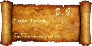 Dugár István névjegykártya